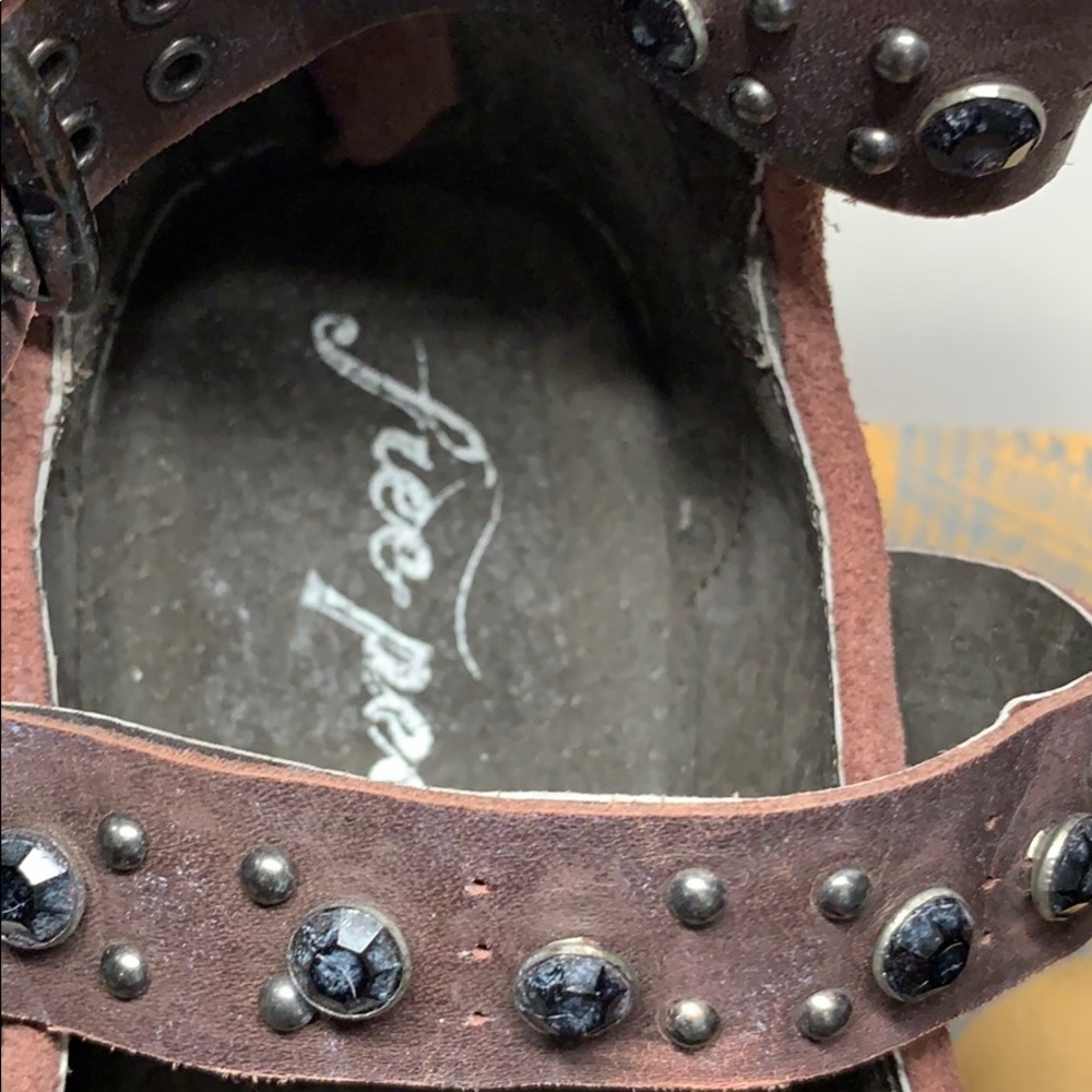 Free People Harvest Moon Leather Boot Festival Ren - Picture 5 of 10